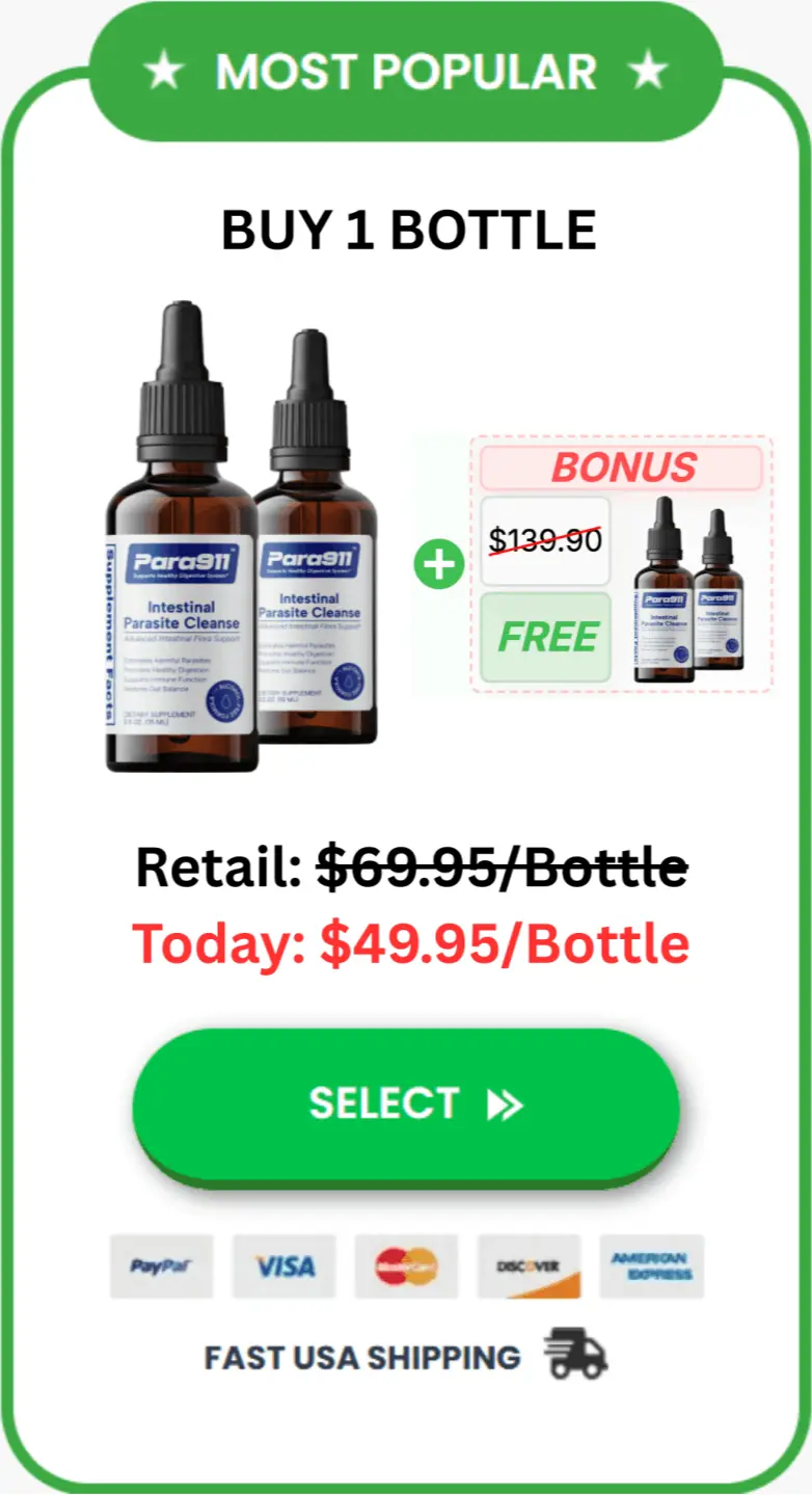 Para911 parasites cleanse drops 2 bottle